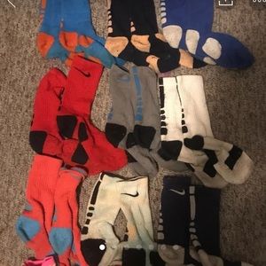 17 pairs of Nike elite socks